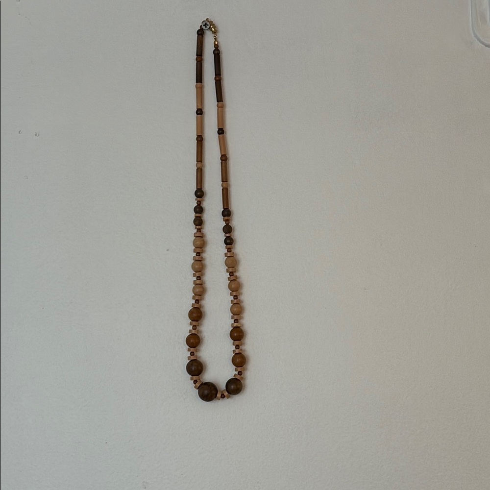 Elegant Brown Beaded Necklace